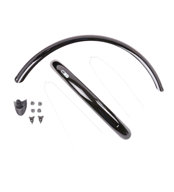 Błotnik 26  SCARAB 2 26/55 Czarny+ chlapacz XL tył