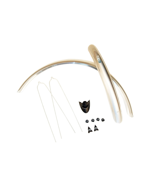 Błotnik 26  SCARAB 2 26/55 Srebrny+chlapacz XL tył