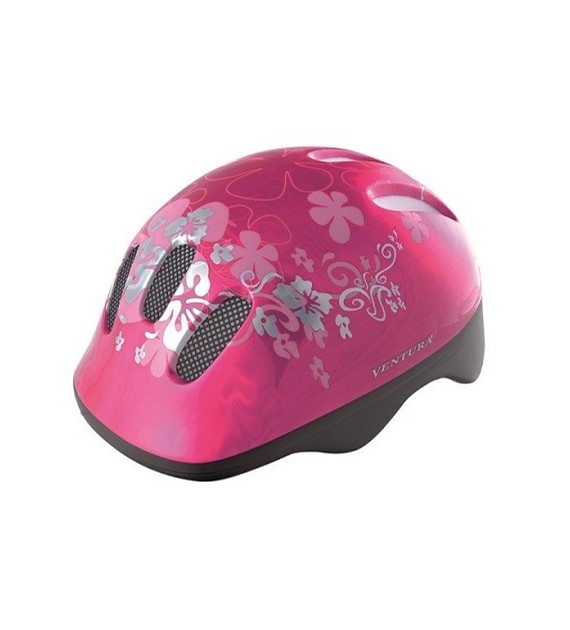 Kask dziecięcy FLOWER róż Ventura