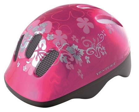 Kask dziecięcy FLOWER róż Ventura