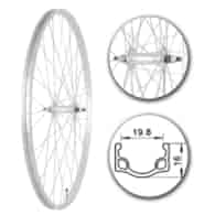 Koło 27  11/4  przód PA-OA Płaska; szer. wew. 20mm