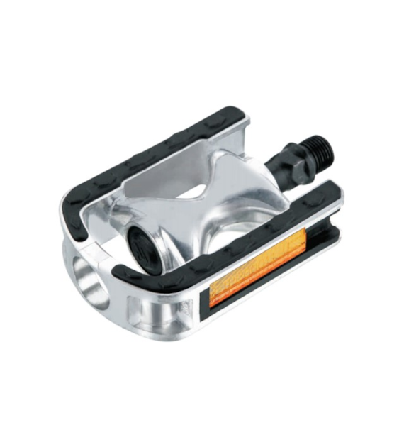 Pedały FP-920B/ALU/GUMA,sreb/czarn;odblask OEM