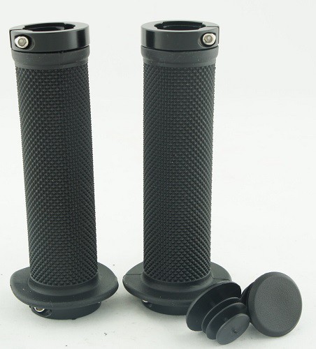 Chwyt HL-G209  plastik/guma BMX 130mm czarny