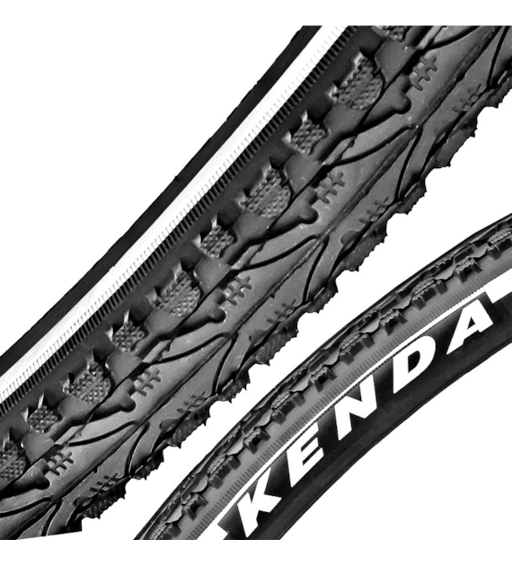 Opona 700x35 K-935 Czarna p/odblaskowy