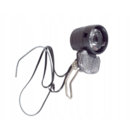 Lampa przód AXA ECHO LINE 15 czarna z czujnikiem