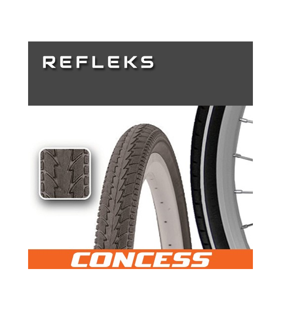 Opona 700X35C;37-622 CONCESS P1024 Czarna p/odbla