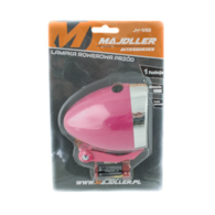 Lampa przód MDR-592 Retro bateryjna 3 Led różowa