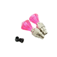 Świecące nakrętki na zaworki MDR-503J różowe