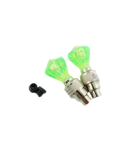Świecące nakrętki na zaworki MDR-503J zielone