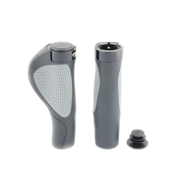 Chwyt HL-G311-1 guma 130mm czarny/szary skręcany