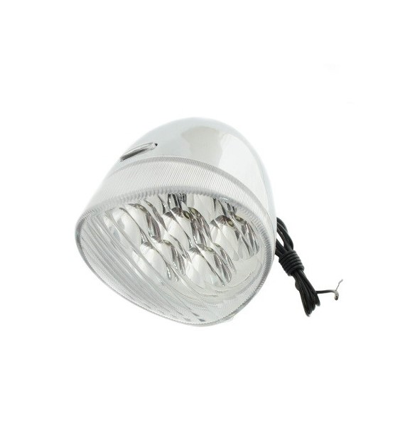 Lampa przód YG-QD-101B retro na dynamo 7Led