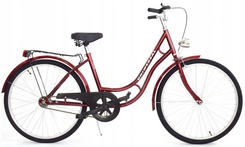 Rower Uniwersal 26  Retro damka czerwony