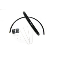 Błotniki 26 x55mm stal.P+T z prętami czarny