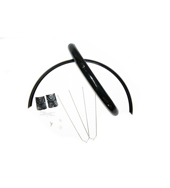 Błotniki 26 x55mm stal.P+T z prętami czarny