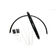 Błotniki 28 x55mm stal.P+T z prętami czarne