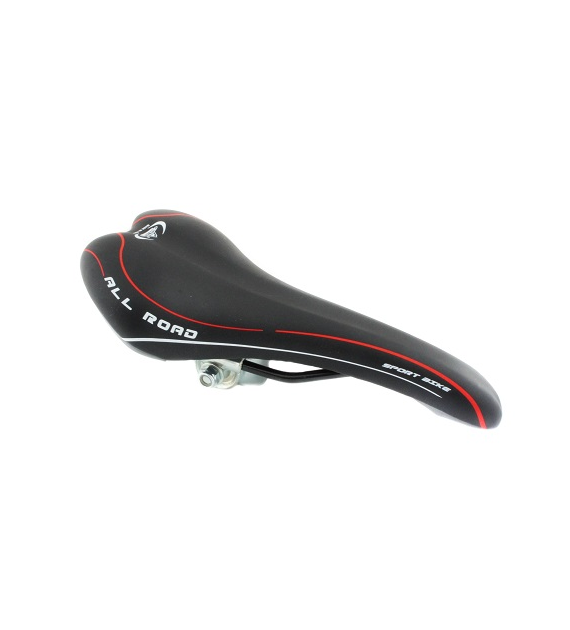 Siodło 1322 ALL ROAD 275x135 czarne/czerw linia