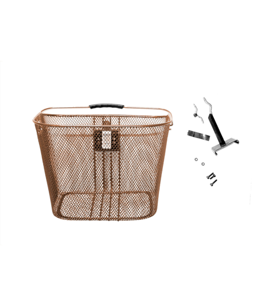 Kosz przód HT-102 Clik na wspornik kier.brązowy