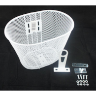 Kosz przód HT-074 siatka stały dziecięcy biały