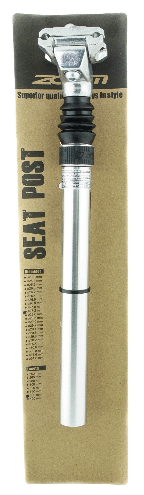 Wspornik siodła SPS-C372 amort. 27,2 x 350 mm