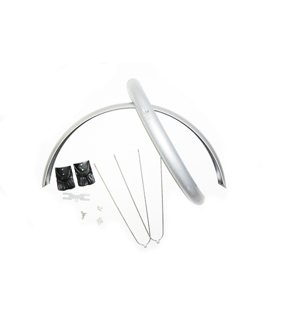 Błotniki 24 x55mm stal.P+T z prętami szary