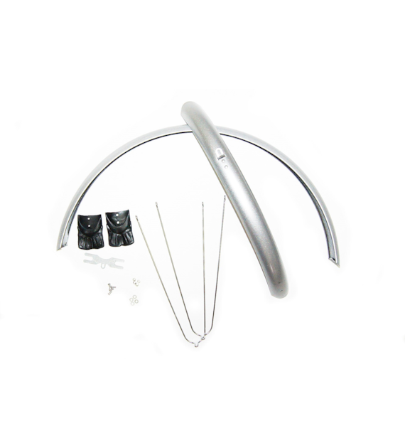 Błotniki 26 x55mm stal.P+T z prętami szare