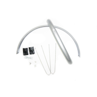 Błotniki 28 x55mm stal.P+T z prętami szare