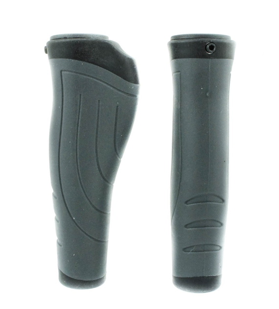 Chwyt kier HL-G234 plastik/guma 135mm czarny/szary