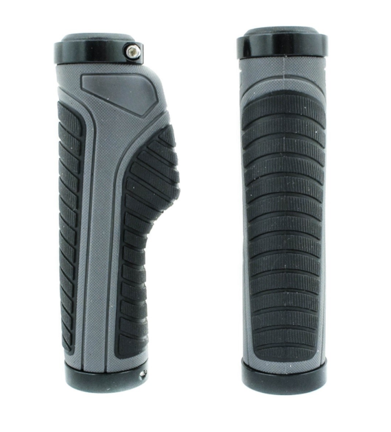 Chwyt HL-G312 plastik/guma 130mm czarny/szar