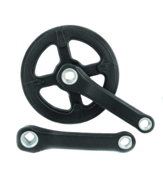 Mechanizm korbowy Force1 140x36T z osłoną czarny