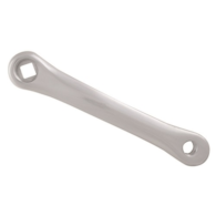 Korba lewa aluminiowa 170mm srebna wąska