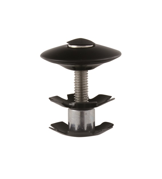 Korek steru z gwiazdką 1 1/8 Logo czarny