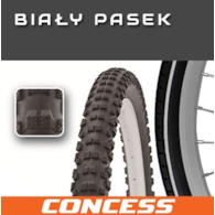 Opona 29x2,125 CONCESS P1221 Czarna p/biały