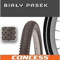 Opona 24x1,95 CONCESS P1197 Czarna p/biały OEM