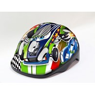 KASK B-SKIN KIDY  CARS  GREEN S(48-52CM)