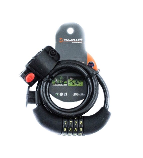 Zapięcie spirala TY557 10x1000mm szyfrowe czarne