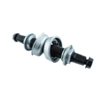 Oś suportu kwadrat 129mm gwint+miski 40mm+łozys;kp