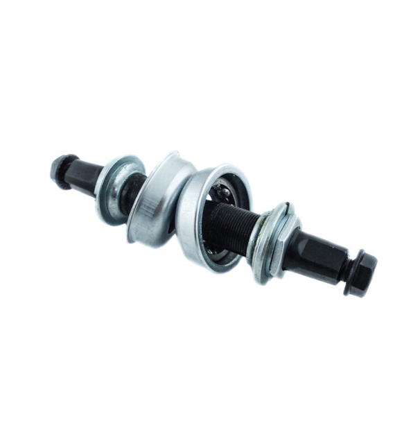 Oś suportu kwadrat 129mm gwint+miski 40mm+łozys;kp