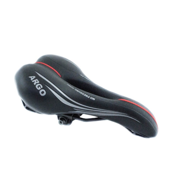 Siodło 1370 ARGO z otworem czarne 280x160 mm