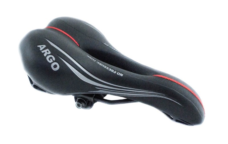 Siodło 1370 ARGO z otworem  czarne 280x160 mm