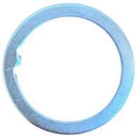 Podkładka steru 1  2mm z ząbkiem stalowa srebrna