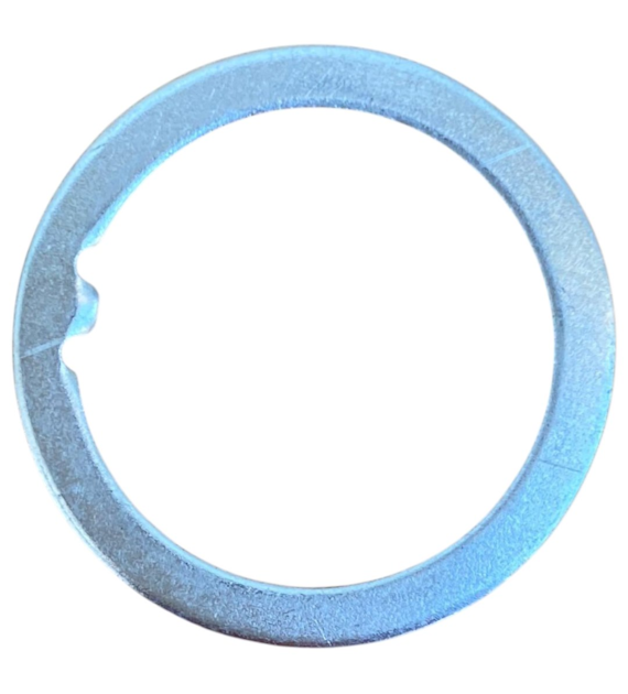 Podkładka steru 1  2mm z ząbkiem stalowa srebrna