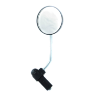 Lusterko okrągłe krótkie małe klin 60 mm