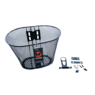 Kosz przód HT-074 siatka stały dziecięcy czarny