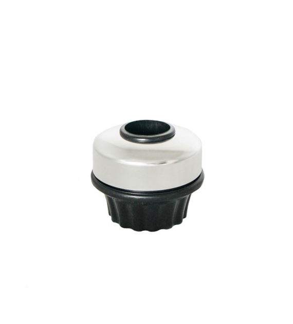 Dzwonek 50A-06 srebrno-czarny kręcony