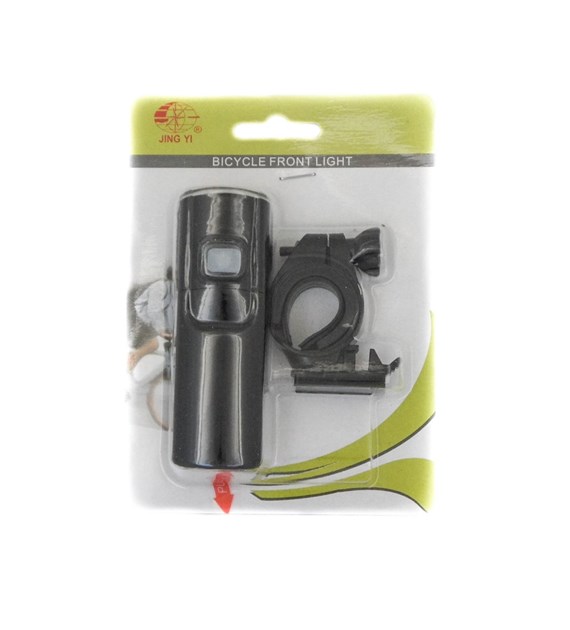 Lampa przód JY-369G  bateryjna 1 LED 3 funkc.