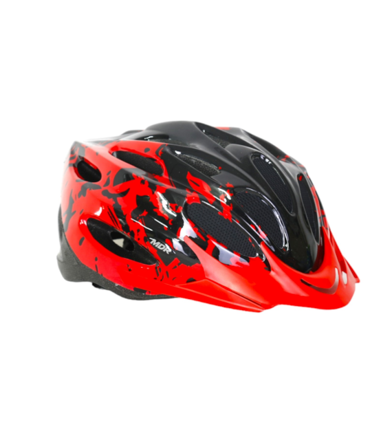 KASK REGULAR HM-BI401-2 L 58-60 czarny/czerwony