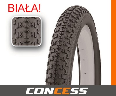 Opona 16x2.125 CONCESS P104 Biała