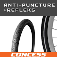 Opona 28x1,75 CONCESS G5001 Czarna antyprz/refleks