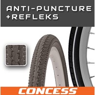 Opona 700x38C;40-622 CONCESS P1024A Czarna ref/ant