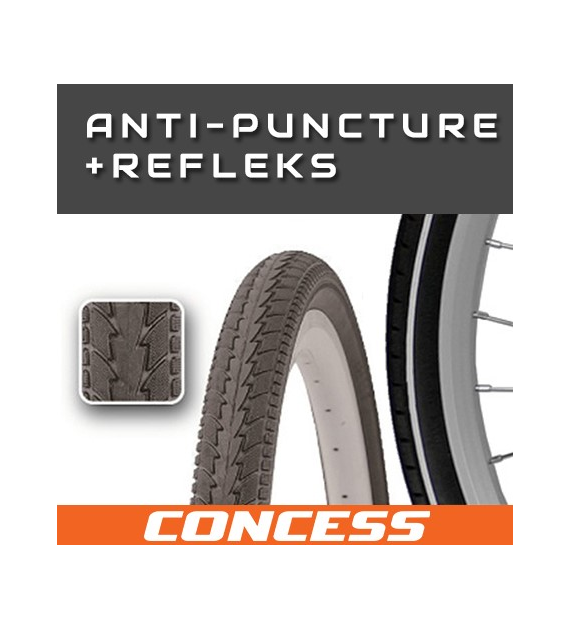 Opona 700x38C;40-622 CONCESS P1024A Czarna ref/ant